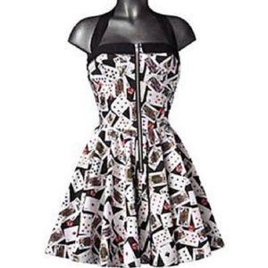 Hell Bunny Pinup Playing Card Dress